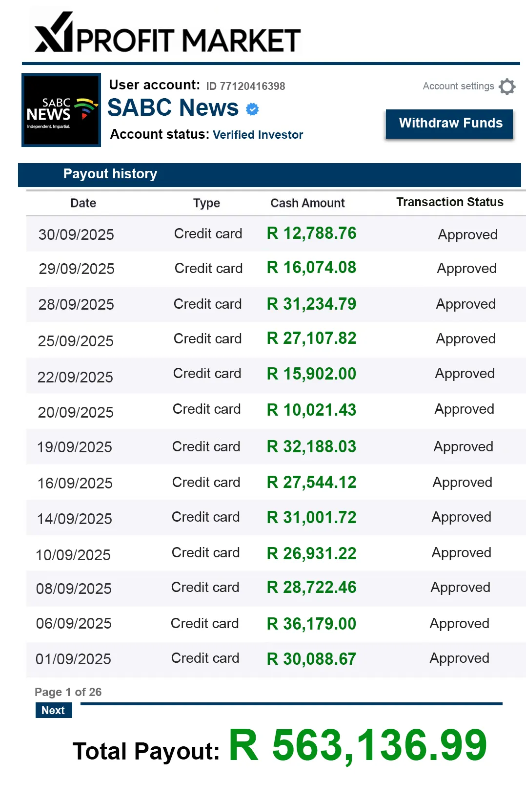 (КАРТИНКА-2 — payout screenshot verified by SABC)